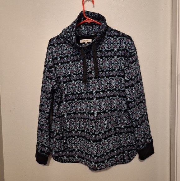 Coco & tashi high-neck geometric pattern sweatshirt - Picture 1 of 4